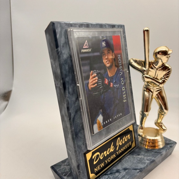 VTG New York Yankees Derek Jeter Field of Vision Card Decorative Plaque - Picture 6 of 12